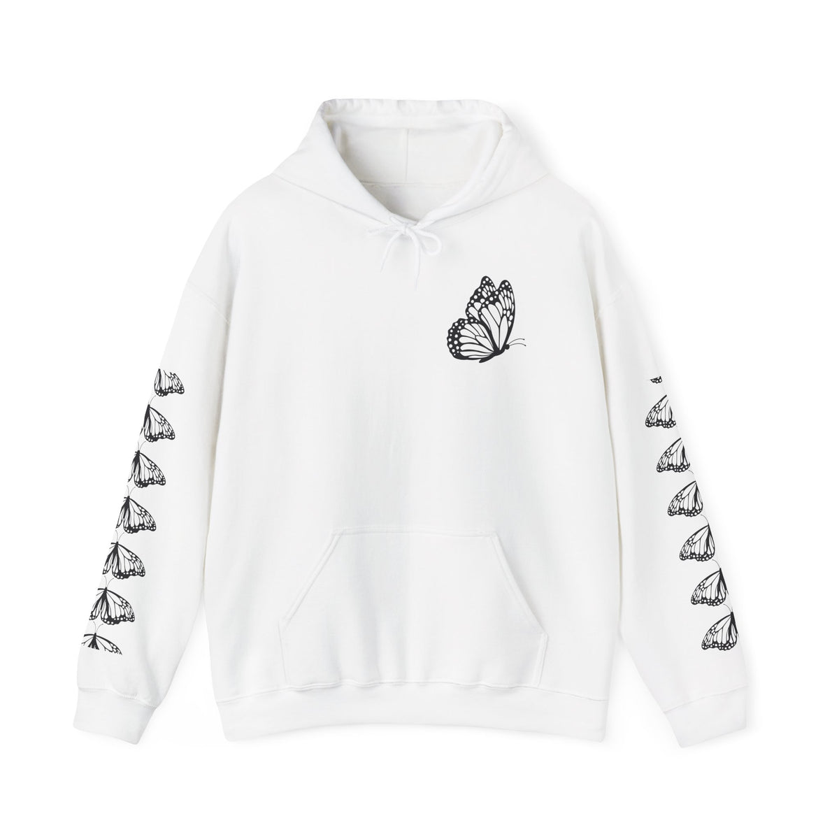 Butterfly Hoodie — "Let Your Spirit Soar" Inspirational Hooded Sweatshirt