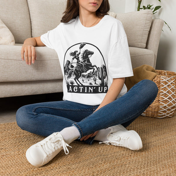 Actin' Up Rodeo T-Shirt — Western Cowgirl Horse Riding Graphic Tee
