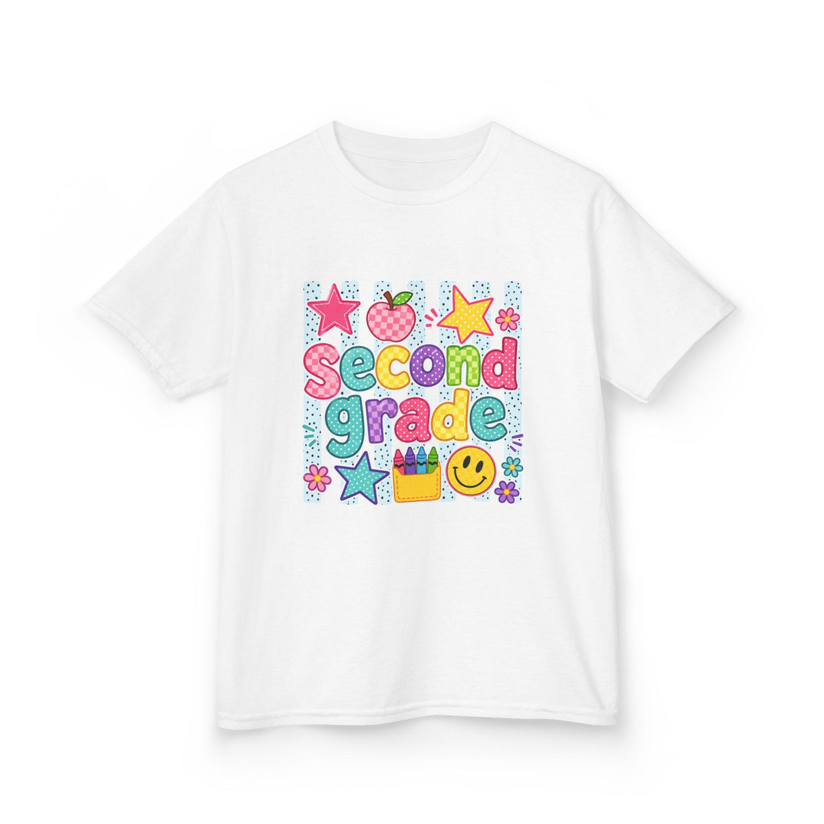 Second Grade Kids T-Shirt — Colorful Cute School Tee