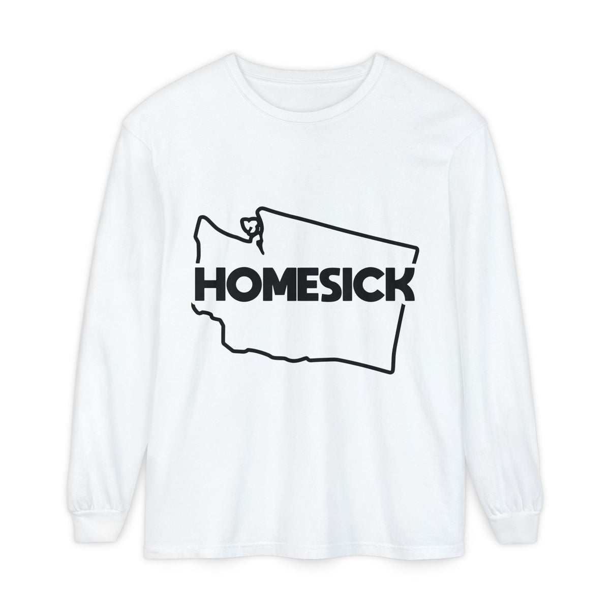 Homesick State Outline Long Sleeve Tee