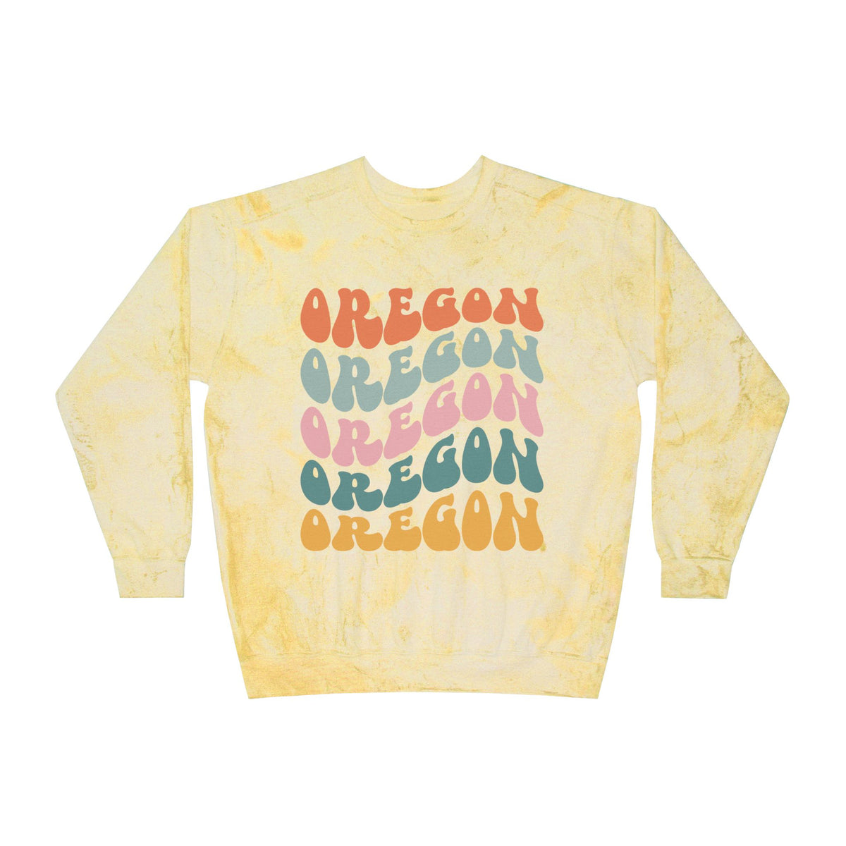 Oregon Retro Rainbow Crewneck Sweatshirt