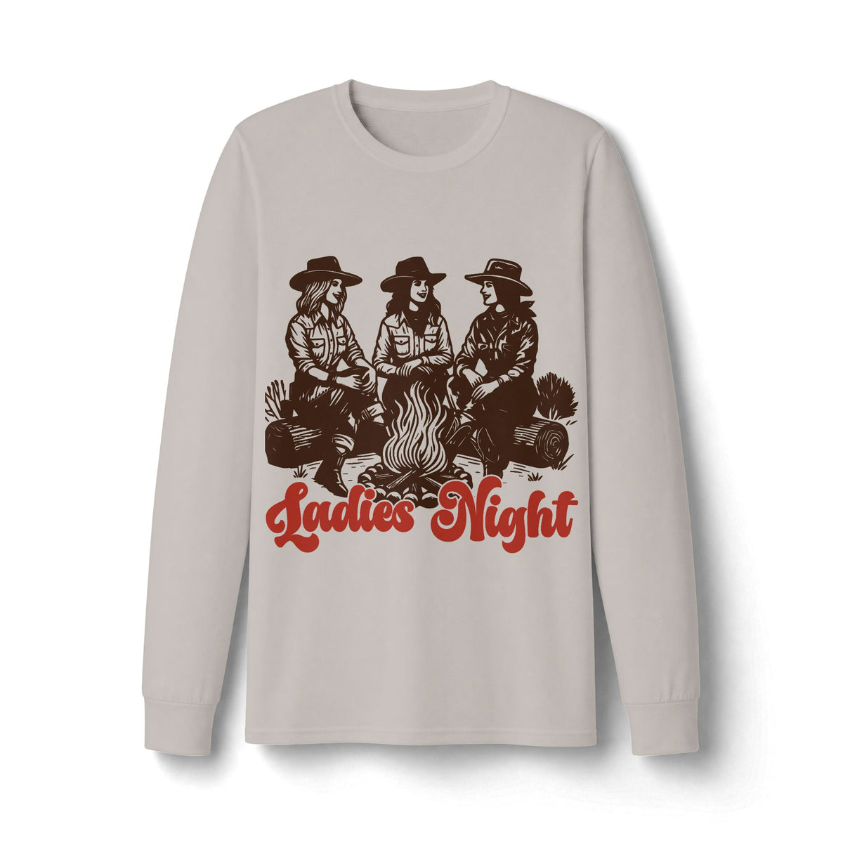 Ladies Night Campfire Long Sleeve Tee