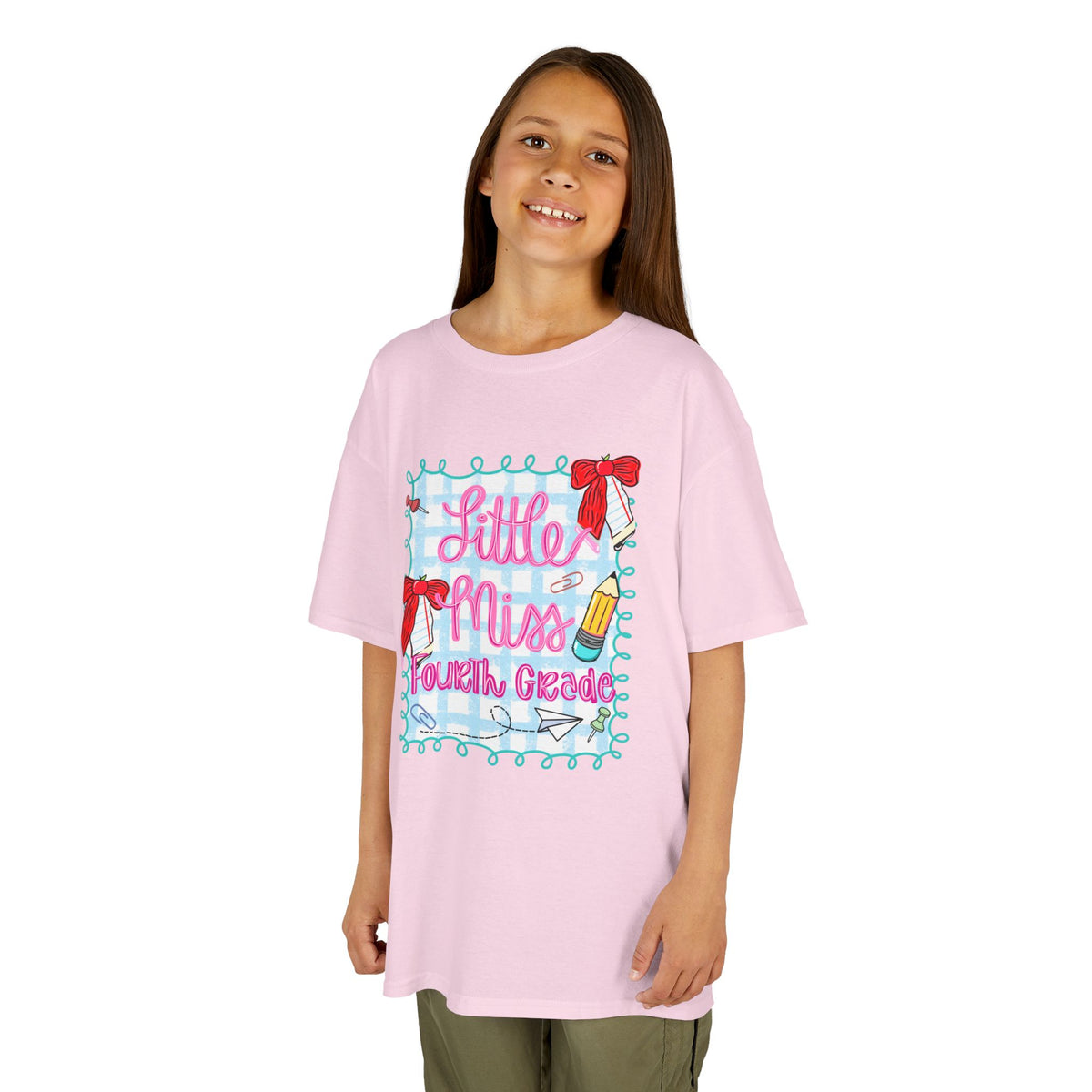 Kids T‑Shirt — "Little Miss Fourth Grade" Back‑to‑School Tee