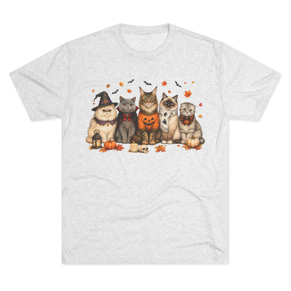 Halloween Cats T‑Shirt — Cute Kittens in Costumes Pumpkin Tee